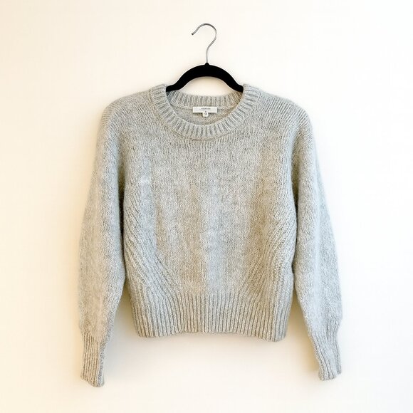 Madewell Wool-Blend Wedge Sweater Grey Size XS - Picture 2 of 6